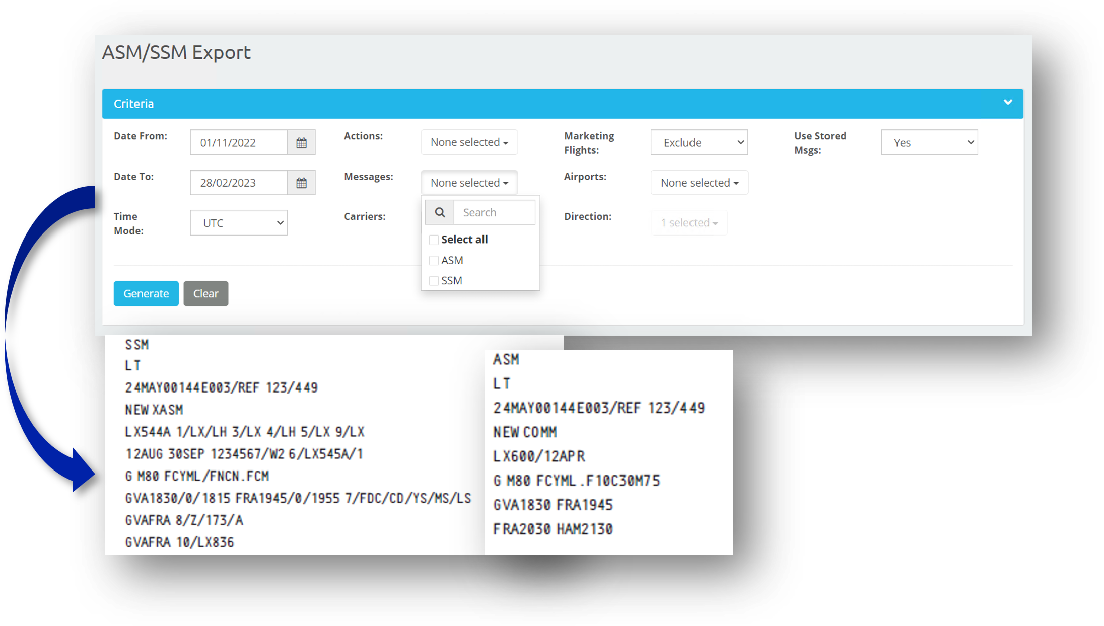 SYNDESIS ASM SSM EXPORT